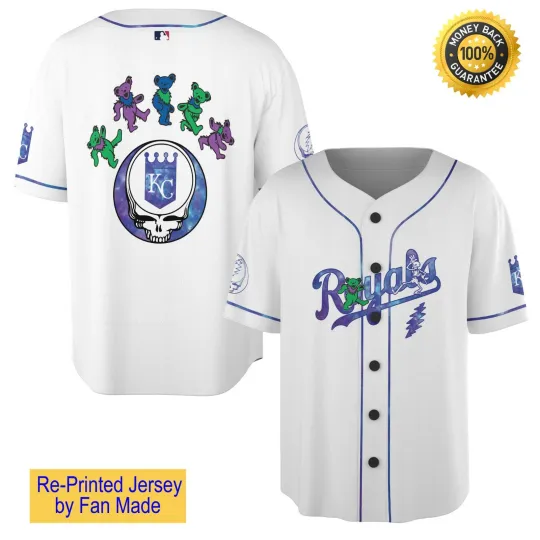 Discover K.C. Royals x Grateful D Jersey 2025 Giveaway - All Size