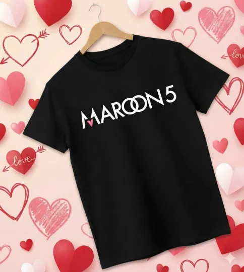 Discover Maroon 5 T-Shirt Black  Tee Top Concert Tour Merch 2026 UK Festival