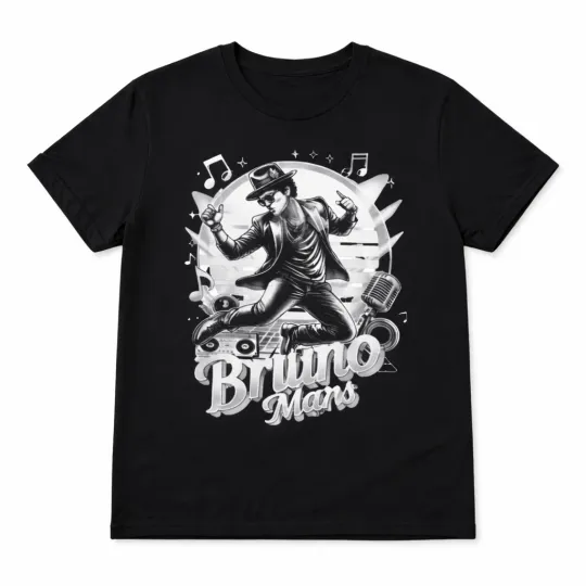 Discover Bruno Mars The Romantic World Tour 2026 T-shirt 2026 Unisex Allsize Gift For Fan