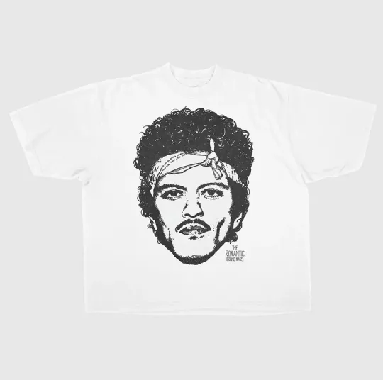 Discover Bruno Mars The Romantic Art 2026 Tour T-Shirt