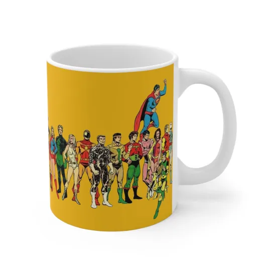 Discover Superboy & Legion of Super-Heroes Coffee Mug - Saturn Girl, Cosmic Boy