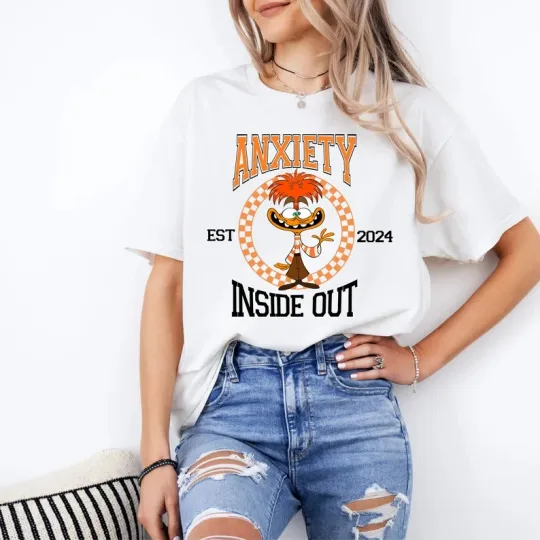 Discover Disney  Funny Inside Out Anxiety T-Shirt, Gift For Friends