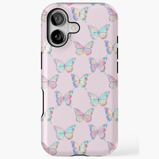 Discover Holographic Butterfly Pattern 3 iPhone Case