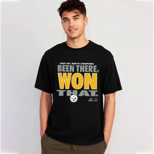Discover Steeler AFC North Champions 2025 Been There Won That T-Shirt