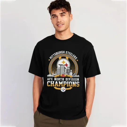 Discover Steeler 2025 AFC North Division Champions T-Shirt