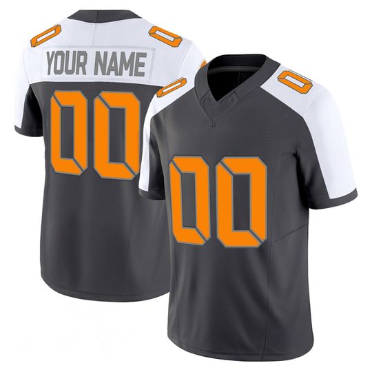 Discover Tennessee Inspired Football Jersey Custom Name Number Embroidered Grey White Orange College Fan Jersey Game Day Gift