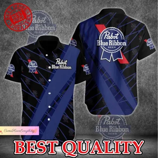 Discover * Best Price * Pab.st B.lue Rib.bon Summer Beach Aloha Hawaiian Shirt 2025