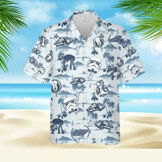 Discover * Best Price * S.Wars Droid And Stormtrooper Hawaiian Shirt All Size