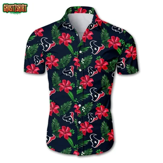 Discover * Best Price * Custom Name T.Houston All Print Hawaiian Shirt Tropical Flower