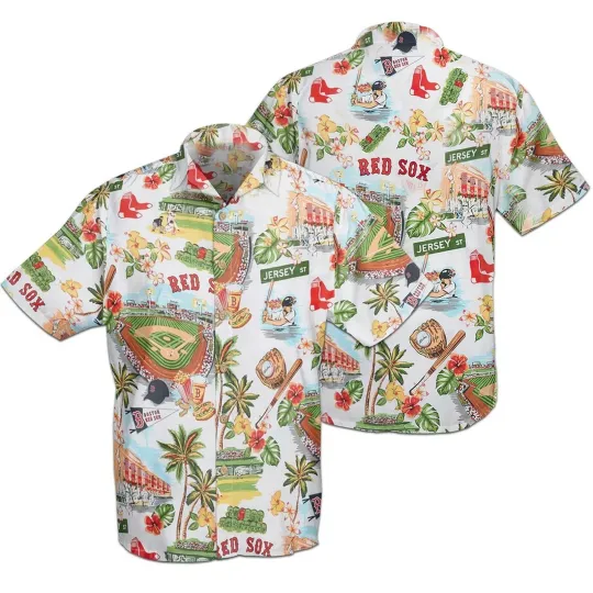 Discover * Best Price * B.R.Sox--Island Paradise Custom Print Hawaiian Shirt - Size S-5XL
