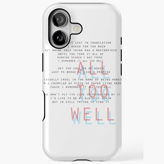Discover all too well iPhone Case
