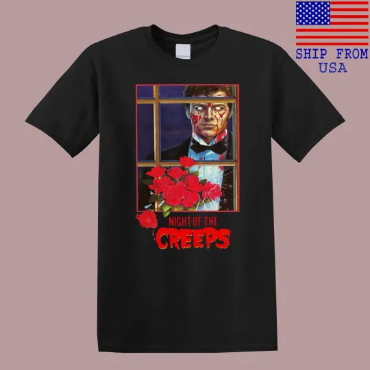 Discover Night of the Creeps Horror Movie Men's T-Shirt Black