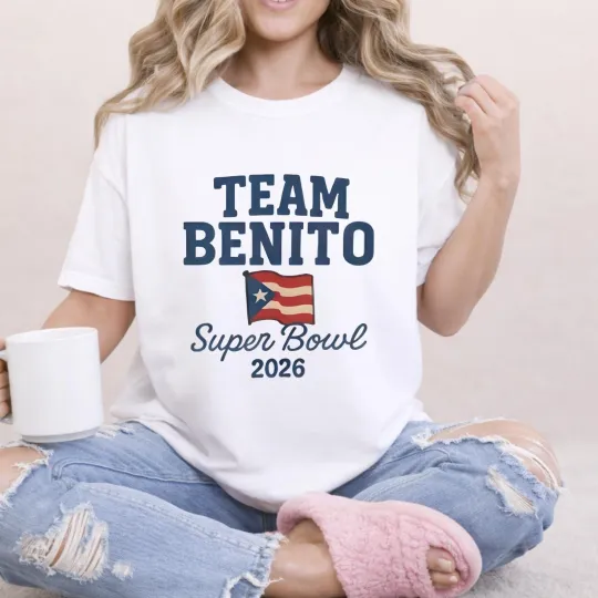 Discover Team Benito Super Bowl 2026 Shirt Football Game Day Fan Graphic Tee