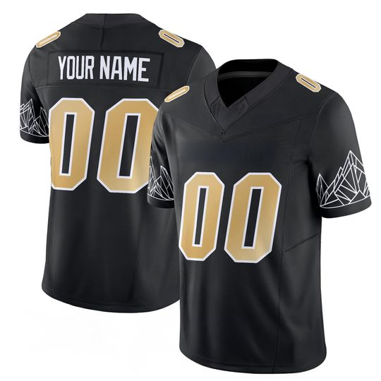 Discover Colorado Inspired Black Gold Football Jersey Custom Name Number Embroidered College Style Game Day Fan Jersey