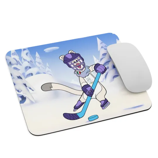 Discover Milan Cortina 2026 Winter Olympics Ice Hockey Mouse Pad