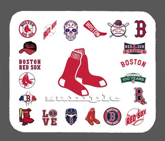 Boston Red Sox Logo Art Mouse Pad