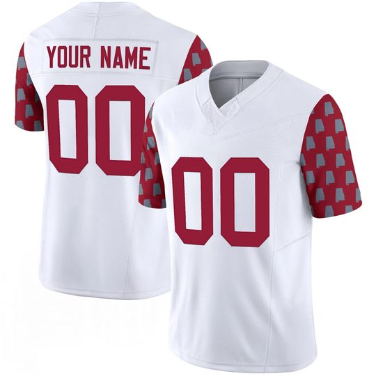 Tuscaloosa Crimson White College Football Jersey Custom Name Number Personalized Game Day Fan Gift