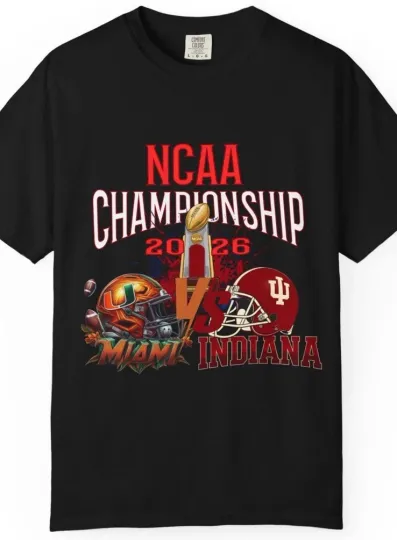 Discover Indiana Hoosier Miami College Football 2026 National Championship  T-shirt 3XL