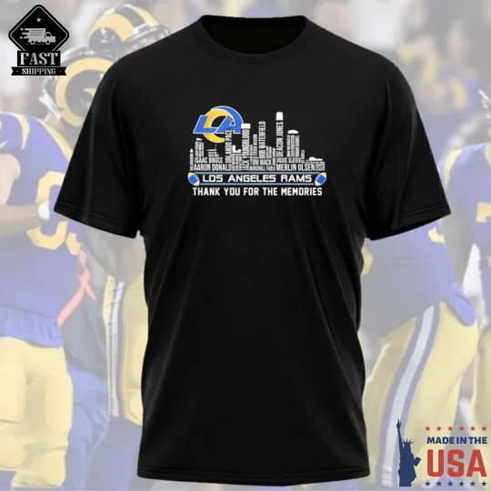 Discover US STOCK -LA Rams 2026 Legends Skyline Memories T-Shirt S-5XL Unisex