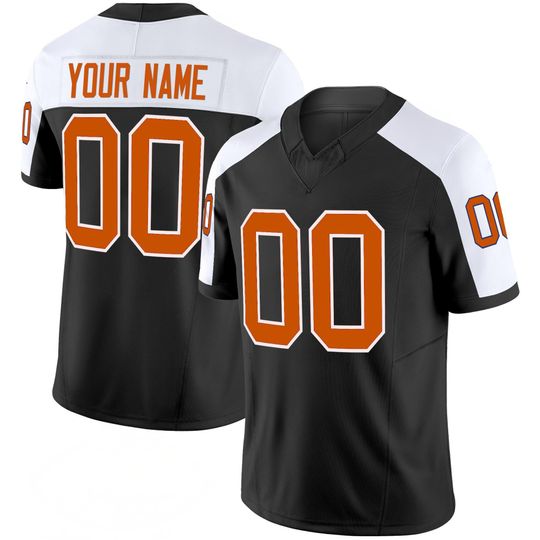 Discover Clemson Inspired Tiger Football Jersey Custom Name Number, Black White Orange College Style Fan Shirt, Personalized Game Day Gift