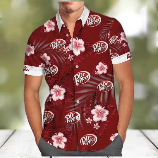 Discover Beer Dr Pepper Hawaiian Shirt Aloha Shirt Dr Pepper Summer Gift For Him And Her