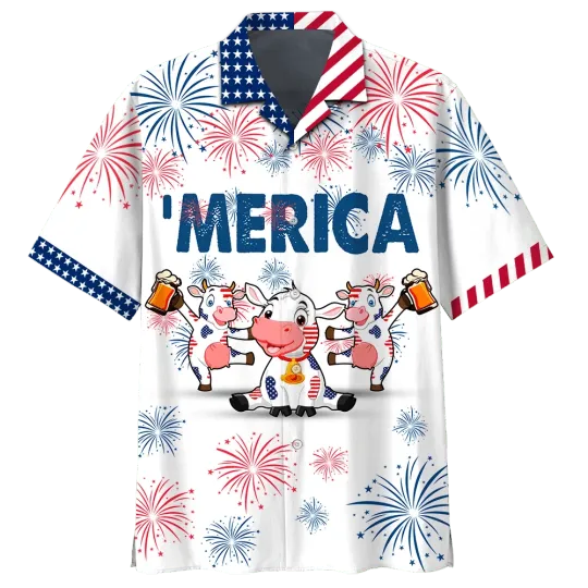 Discover Cow Beer Hawaiian Shirt