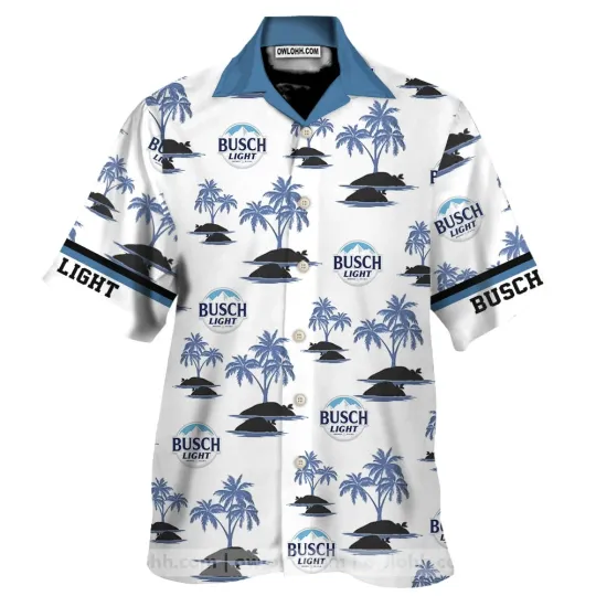 Discover Light Beer Floral Hawaiian Shirt