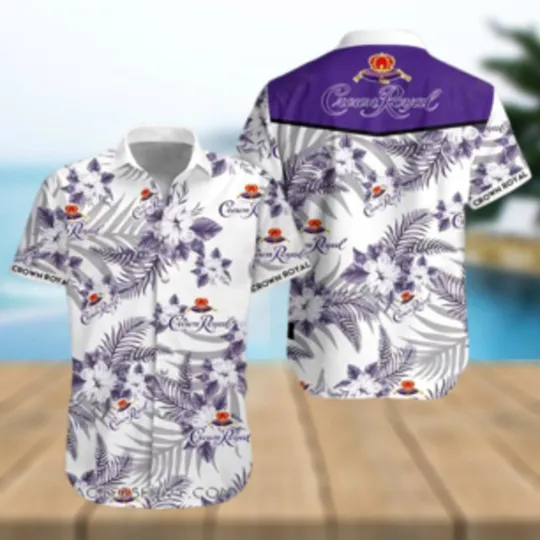Discover Crown Royal Canadian Whisky Hawaiian Shirt