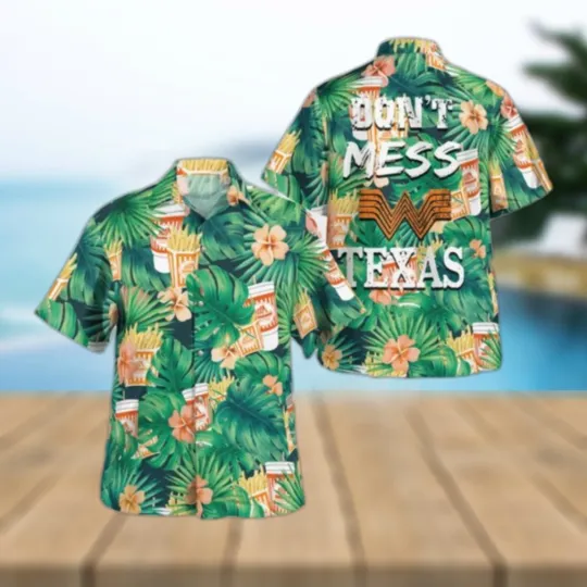 Discover Whataburger Don T Mess With Texas Tropical Hawaiian Shirt