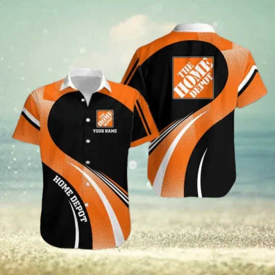 Discover home depot Personalized Name Brand Stylish AOP Hawaiian Shirt For Men And Women