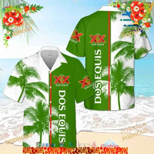 Discover Dos Equis Beer Palm Tree Hawaiian Shirt