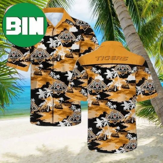 Discover Wests Tigers Summer Hawaiian Shirt