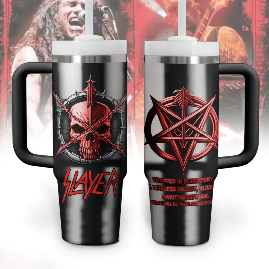 Discover Heavy Metal Music Fan Inspired Tumbler with Handle 20oz 30oz 40oz