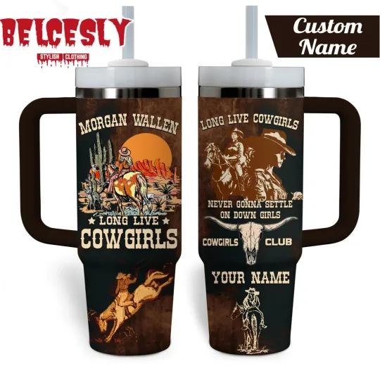 Discover Country Music Fan Custom Inspired Tumbler with Handle 20oz 30oz 40oz