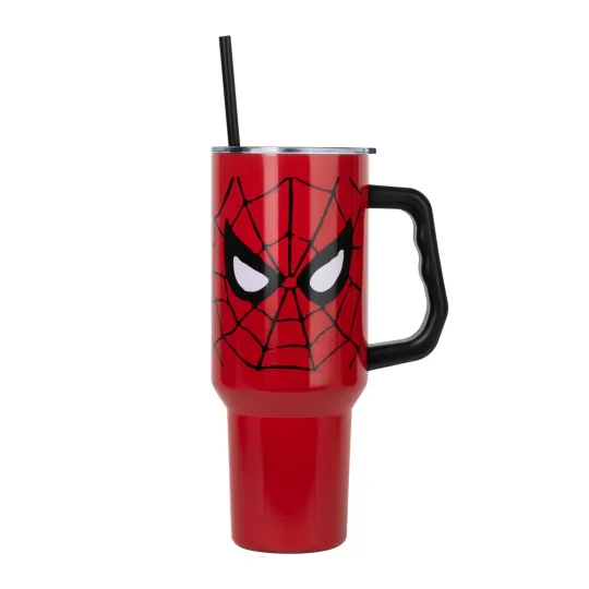 Marvel Spider-Man Face 40-Ounce Stainless Steel Tumbler With Handle