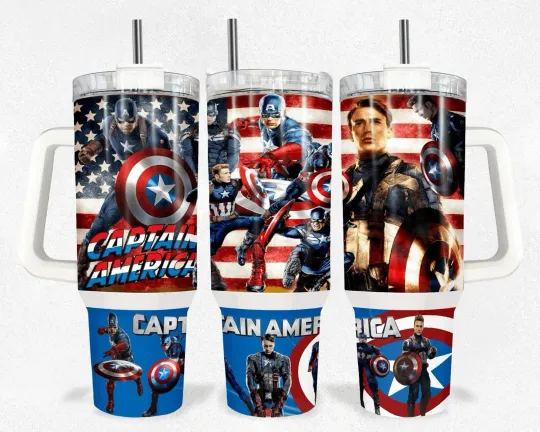 Discover Captain America 40oz Tumbler