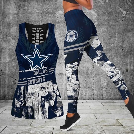 Dallas Cowboys Leggings And Tank Top