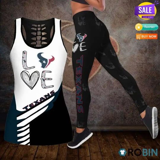 Houston Texans Leggings And Tank Top