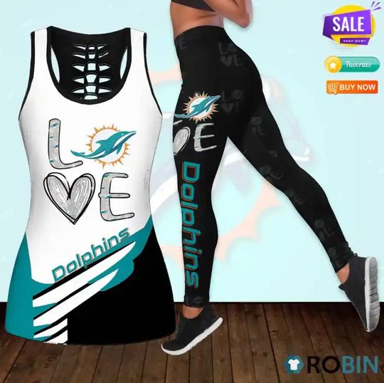 Discover Miami Dolphins Leggings And Tank Top