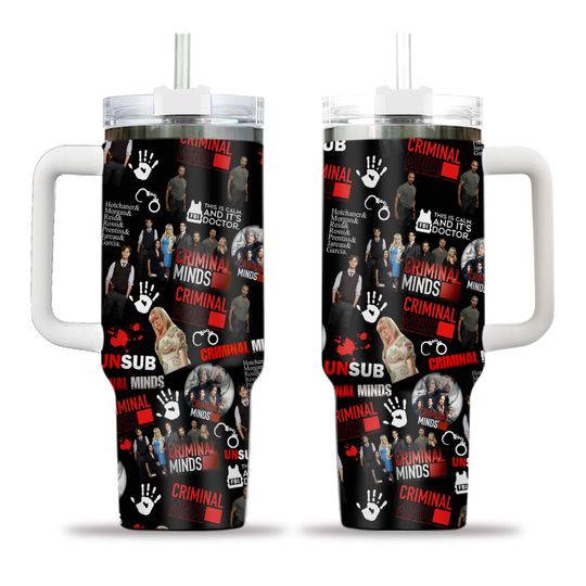 Criminal Minds Tumbler 40oz, Dr Spencer Reid Tumbler Cup, Tv Show Fan Gift, Spencer Reid Insulated Tumbler, Gift For Him