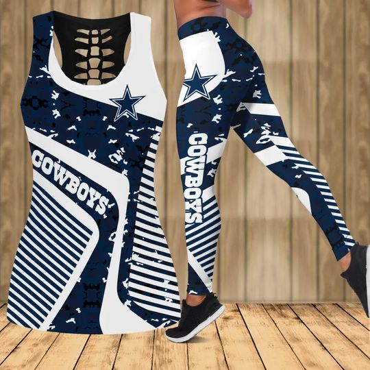 Dallas Cowboys Leggings And Tank Top