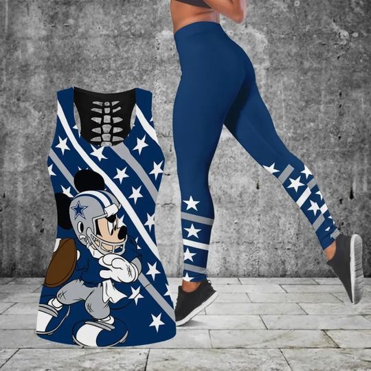 Dallas Cowboys Leggings And Tank Top