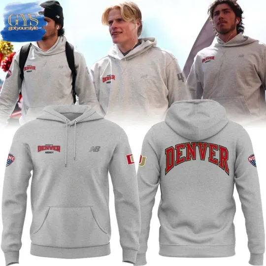 Denver Pioneers NCHC Special Edition Grey Hoodie