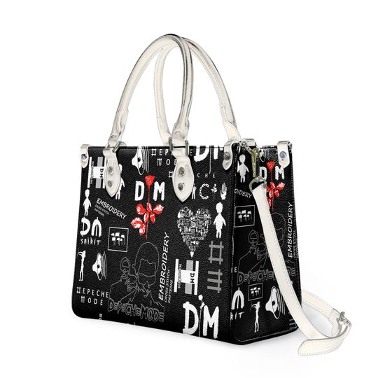 Depeche Mode Music Women Leather Bag, Depeche Mode Lover Handbag, Depeche Mode Handbag