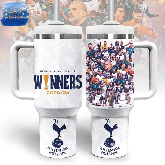 Discover Tottenham Hotspur UEFA Europa League Winners 2024-25 Limited Edition 40 Oz Cup