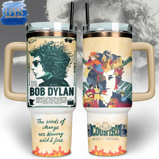 Discover Bob Dylan Country Music Limited Edition 40 Oz Cup