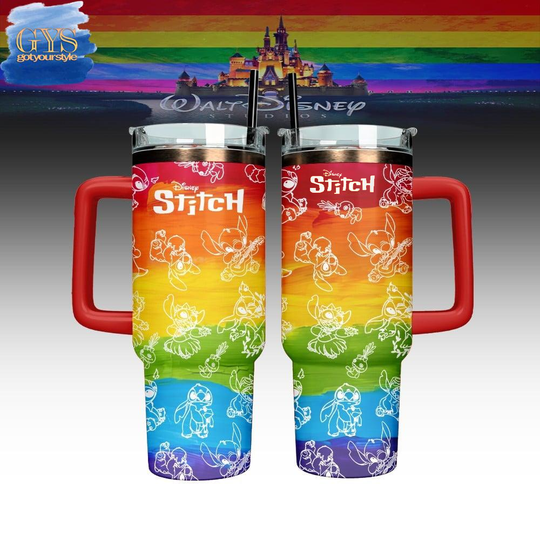 Discover Stitch LGBT Pride 40 Oz Tumbler Cup