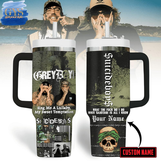Discover Personalized Suicideboys Grey Day 2025 Tour 40 Oz Tumbler Cup