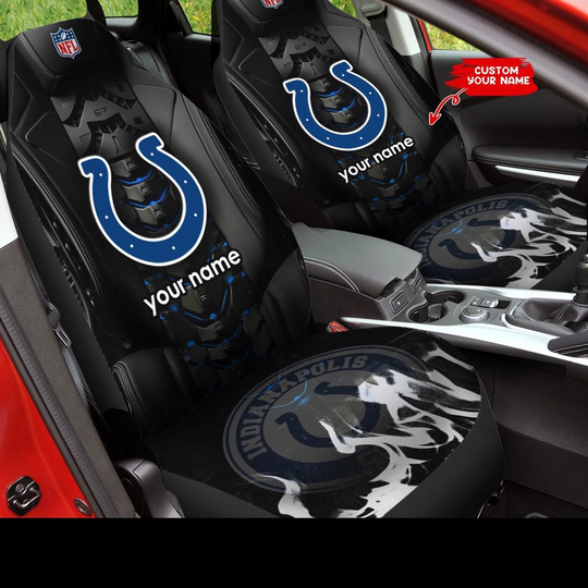 Discover Custom Name football Indianapolis Colts Car Seat Covers