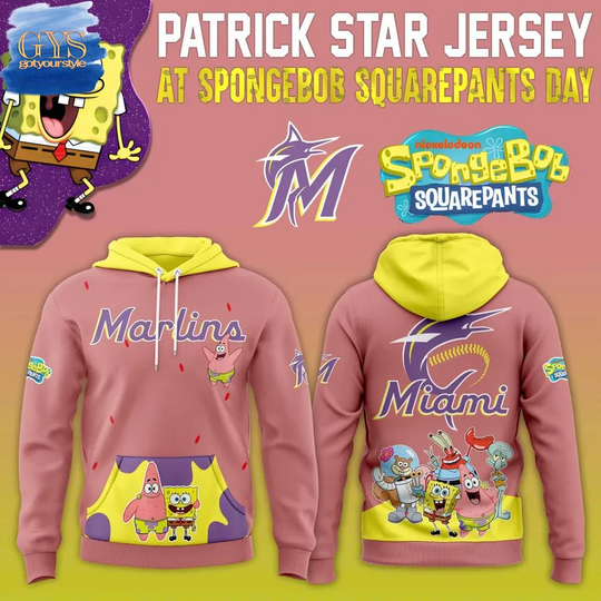 Miami Marlins SpongeBob SquarePants Day Limited Edition Hoodie